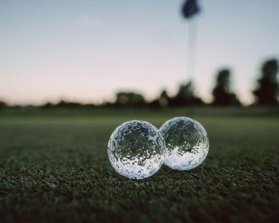 Outset Cubes Golf Ball Whiskey Chillers, Medium, Silver — CHIMIYA