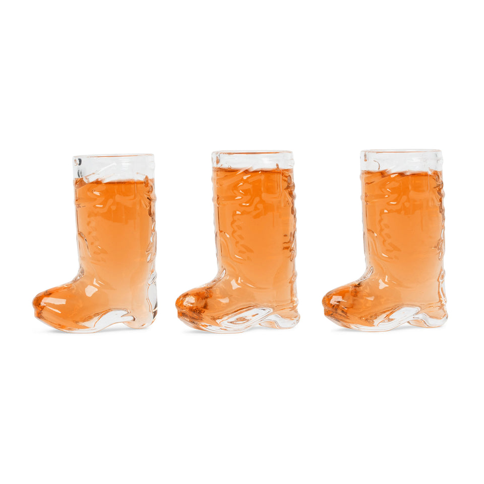 Personalized Cowboy Boot Shot Glass Set, Real Glass - Cowgirl Bachelorette Party Gifts, Western Themed Party Decorations, Cowboy Theme Party