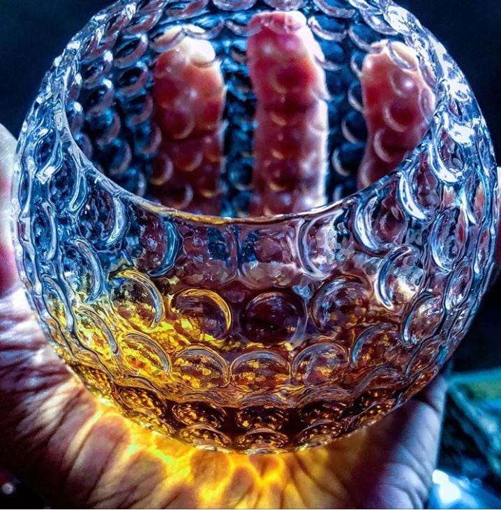 Golf Ball Whiskey Glass, Set of two - Gemsho Glass